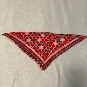 Vintage Silk Uniquely Shaped Geometric Scarf by Vera